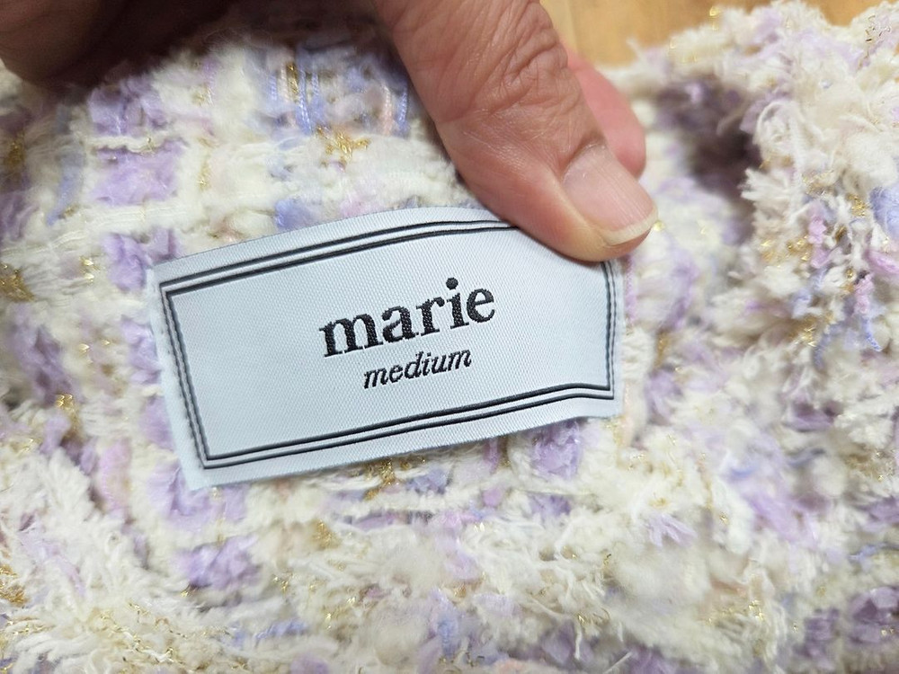 마리마켓(MARIE MARKET) 라벤다 생일 크롭 트위드자켓 55-66 새상품 이미지