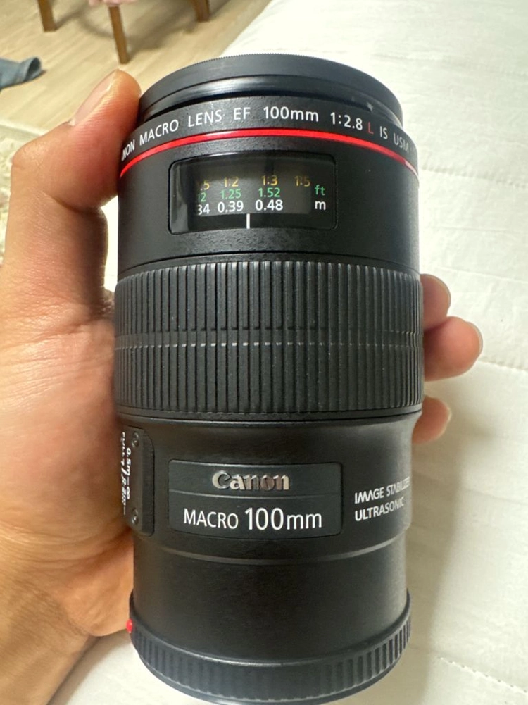 캐논 EF 100mm f/2.8L Macro IS USM 렌즈 (백마엘) 이미지