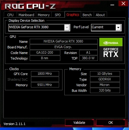 EVGA 지포스 RTX 3080 FTW3 ULTRA GAMING D6X 이미지