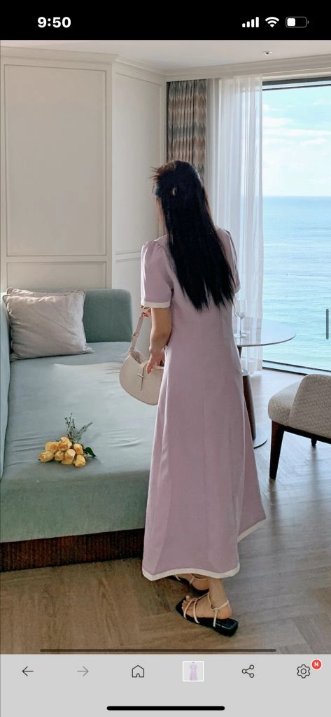 새상품 리리앤코 라벤더 롱원피스 66 이미지
