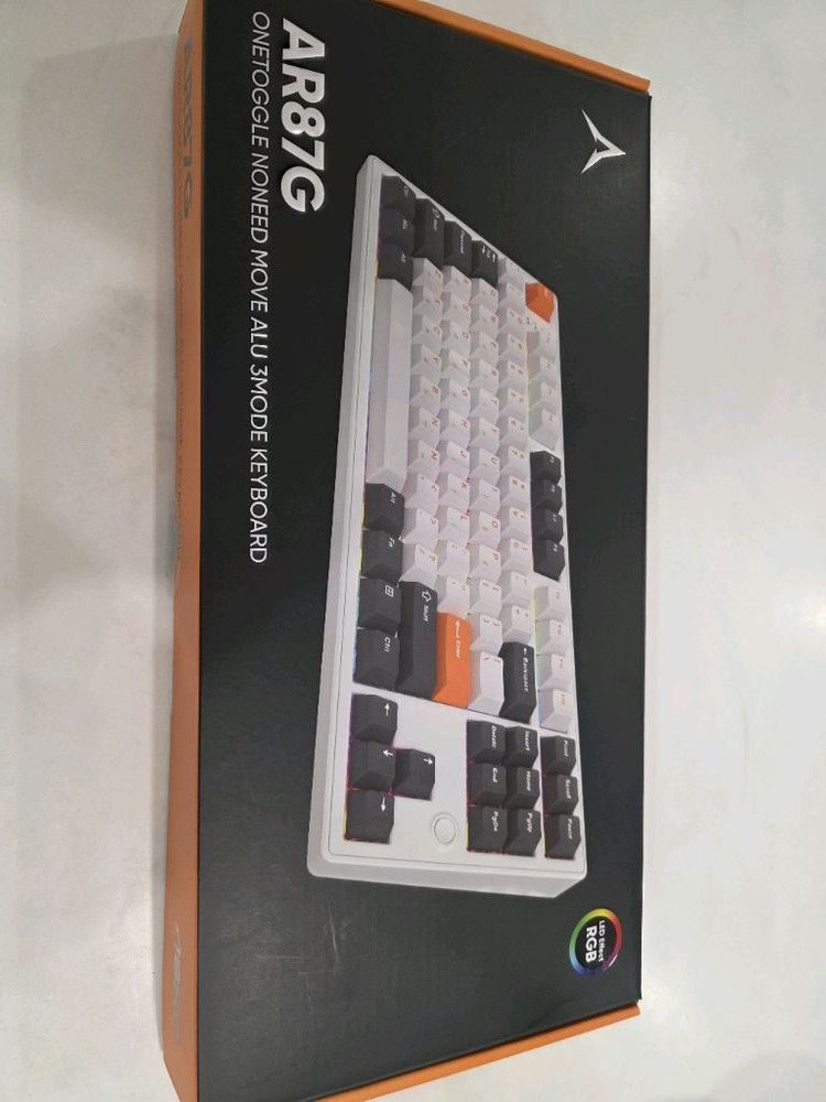 앱코 알루미늄 기계식 키보드 ar87g 민트컨디션 이미지