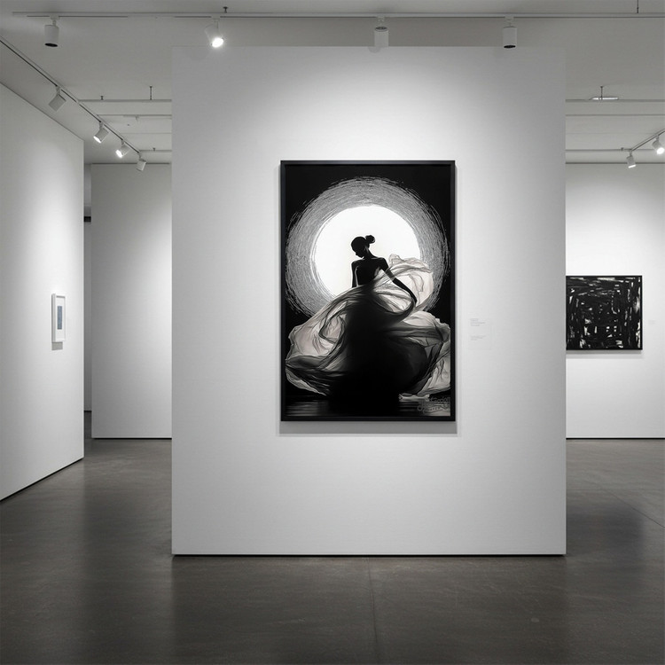 그림 액자 팝아트 인테리어소품 그림자의 무도회 여인그림 인물액자 모던 대형 거실 벽걸이 장식용 디자인 아트포스터 이미지