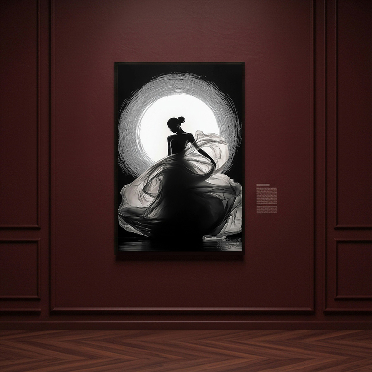 그림 액자 팝아트 인테리어소품 그림자의 무도회 여인그림 인물액자 모던 대형 거실 벽걸이 장식용 디자인 아트포스터 이미지