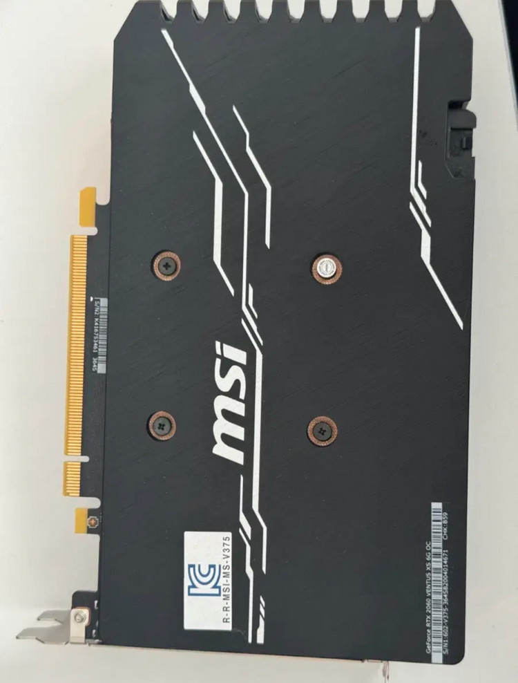 그래픽카드 MSI GeForce RTX 2060 VENTUS XS 6G 이미지