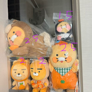 카카오 제주 인형 (라이언, 춘식이) 쿠로미모자 시나모롤, 어피치 이미지