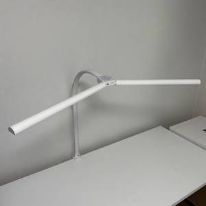 듀얼 와이드 LED 스탠드 조명 화이트 클램프 리모콘 밝기 색상 조절 모니터 독서등 팝니다. 이미지