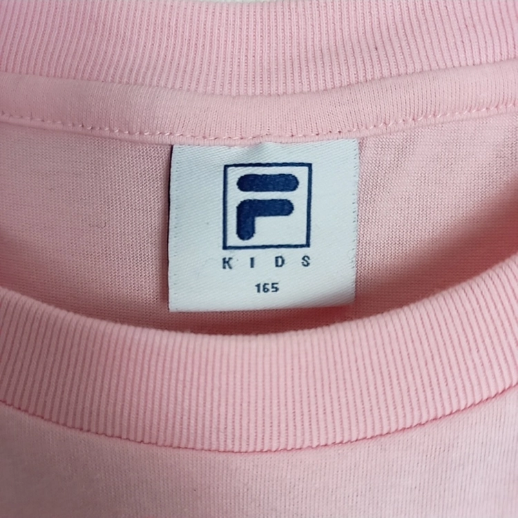 휠라/핑크 면 반팔 티셔츠 S 165 14 15/라덴 이미지