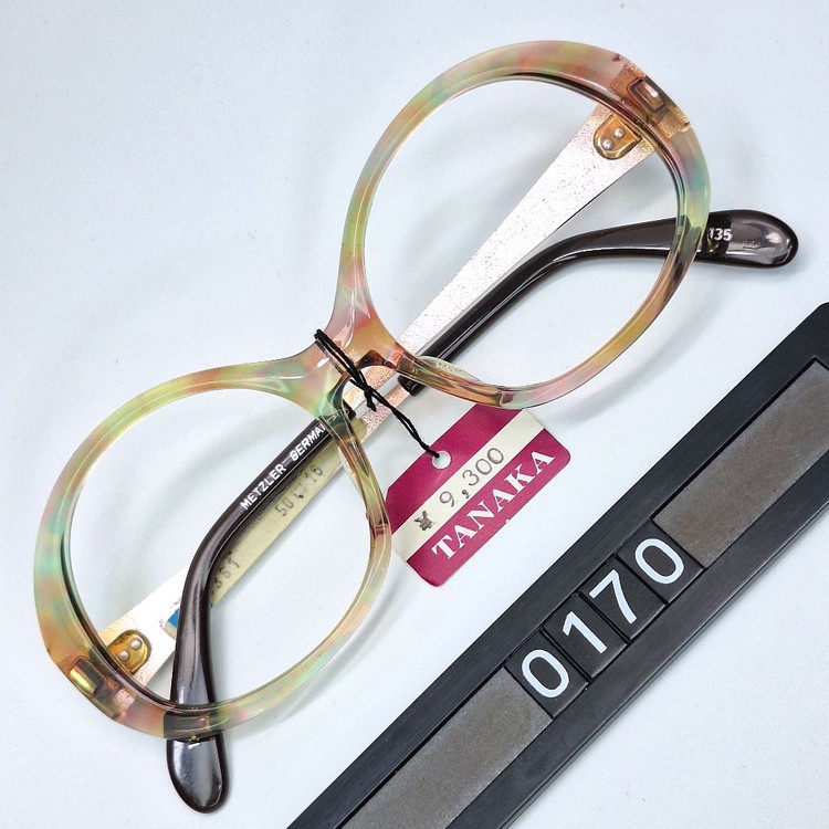 80s 독일제 빈티지 데드스톡 미사용/METZLER M5361 안경테 50mm 콤비 뿔테 메츨러 레트로 아이웨어 이미지