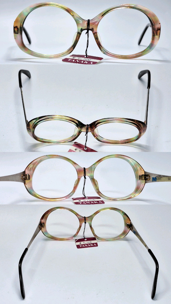 80s 독일제 빈티지 데드스톡 미사용/METZLER M5361 안경테 50mm 콤비 뿔테 메츨러 레트로 아이웨어 이미지