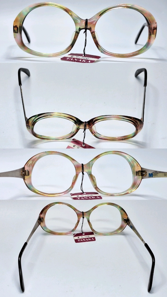 80s 독일제 빈티지 데드스톡 미사용/METZLER M5361 안경테 50mm 콤비 뿔테 메츨러 레트로 아이웨어 이미지