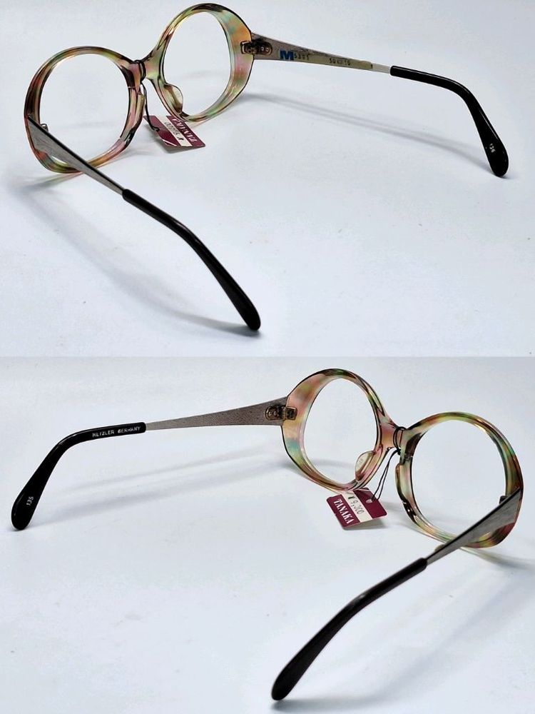 80s 독일제 빈티지 데드스톡 미사용/METZLER M5361 안경테 50mm 콤비 뿔테 메츨러 레트로 아이웨어 이미지