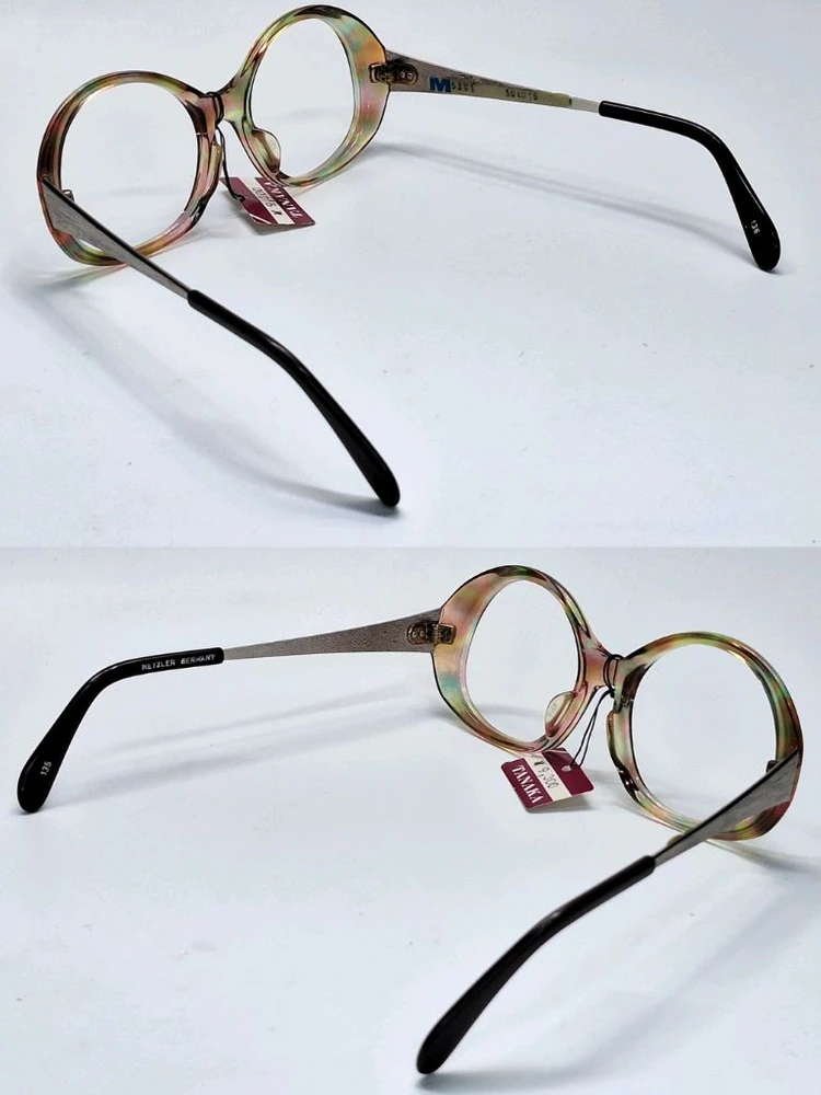 80s 독일제 빈티지 데드스톡 미사용/METZLER M5361 안경테 50mm 콤비 뿔테 메츨러 레트로 아이웨어 이미지
