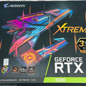AORUS 3090 XTREME WATERFORCE 24GB 판매합니다. 이미지