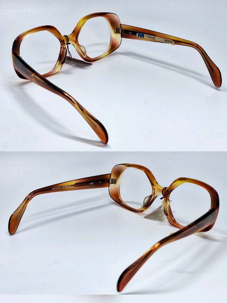80s 독일제 빈티지 데드스톡 미사용/METZLER M3010 안경테 48mm 메츨러 레트로 패션 아이웨어 수입 이미지