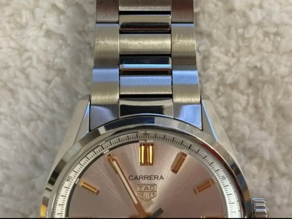 태그호이어 까레라 오토매틱 36mm 실버+로즈골드 폴리싱 및 오버홀 완료 이미지