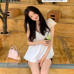 르플레인 엔젤 블라우스 s(택ㅇ 새상품) 이미지