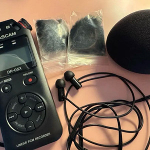새상품) 타스캠 DR-05X 녹음기 32gb메모리, 파이널 E500이어폰 유튜브 방송 촬영 장비 이미지