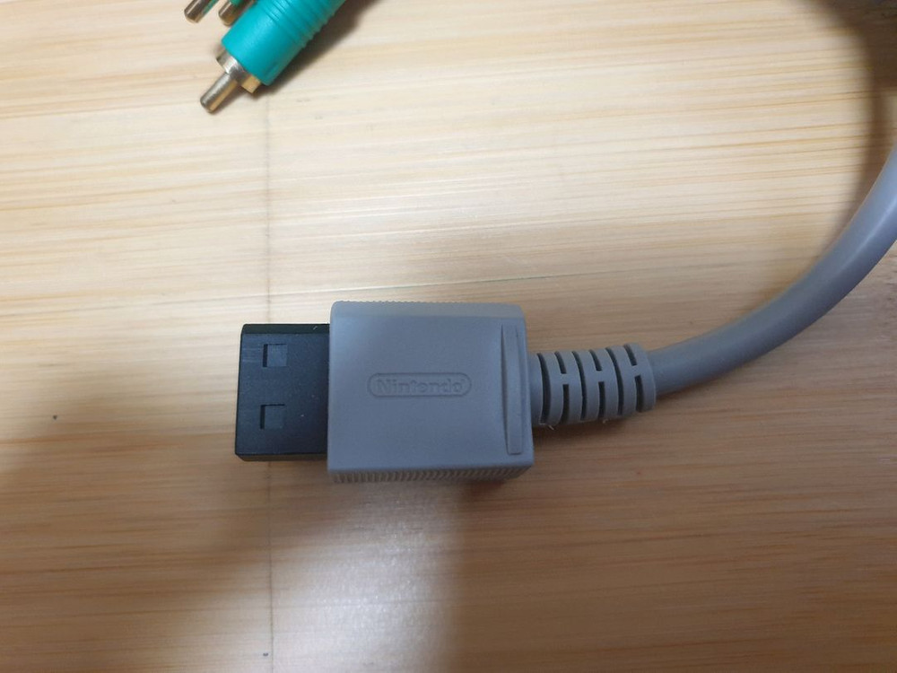 닌텐도 wii 컴포넌트 케이블 정품 이미지