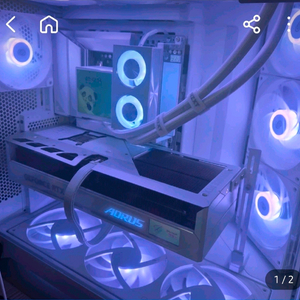 983d rtx5080 감성 성능 끝판왕 화이트 데스크탑 이미지