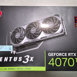 MSI 지포스 RTX 4070Ti 벤투스 3X OC 12GB 4070 Ti 이미지