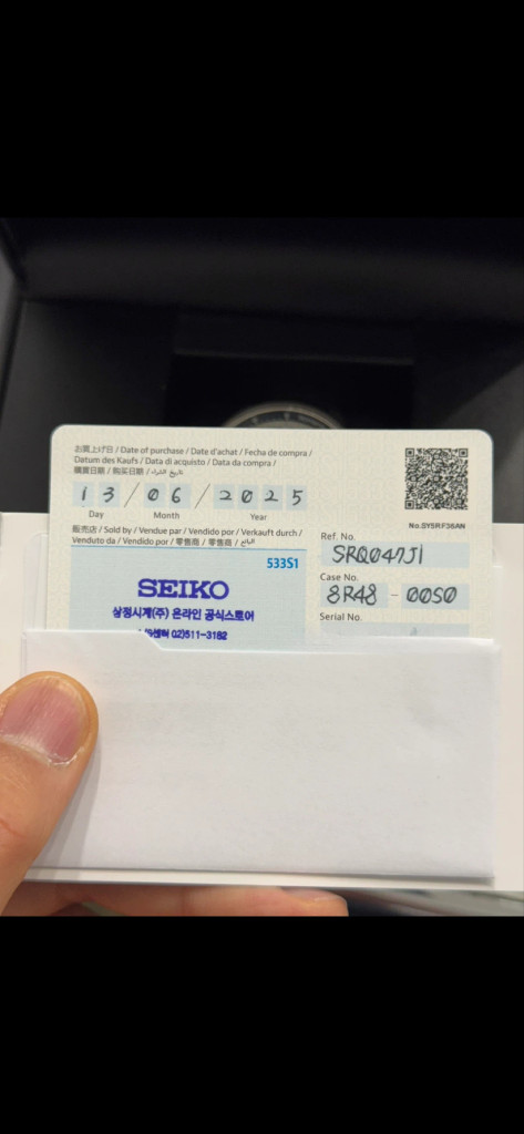 세이코 크로노그래프 SRQ047J1 판매합니다 이미지