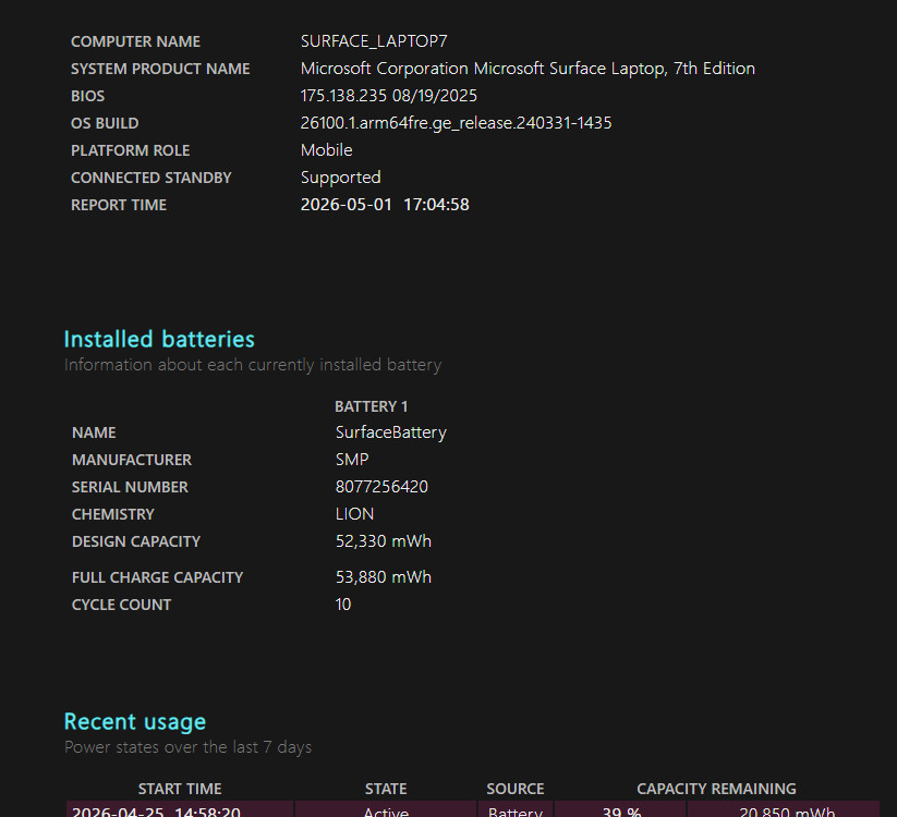 Surface laptop7 Snapdragon X plus ( 16g / 256g ) Platinum 이미지