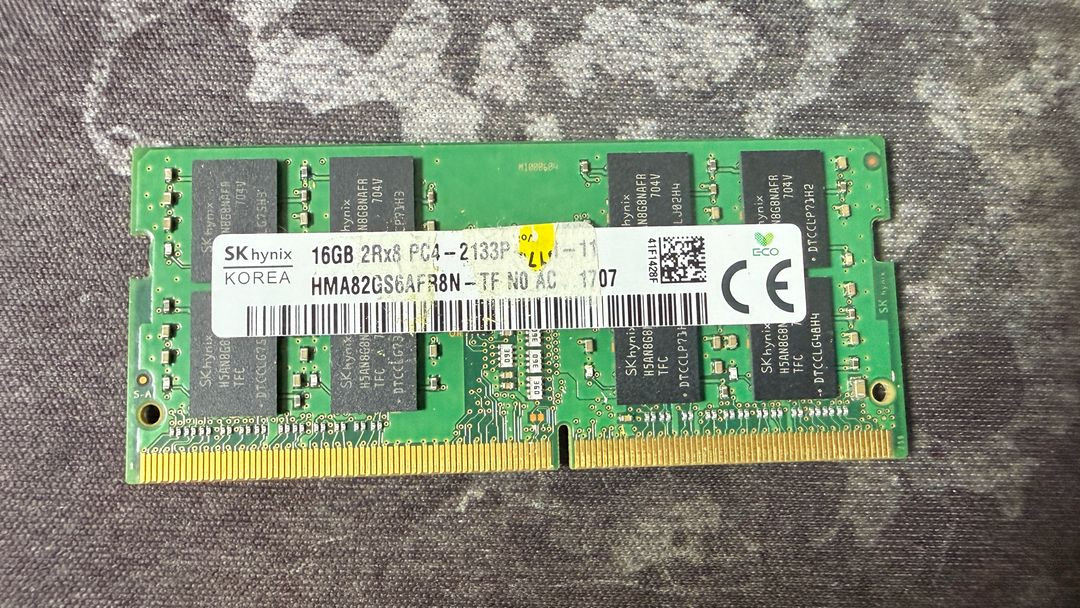 노트북용 SK하이닉스 DDR4 16GB 2Rx8 PC4-2133P 램 메모리 이미지