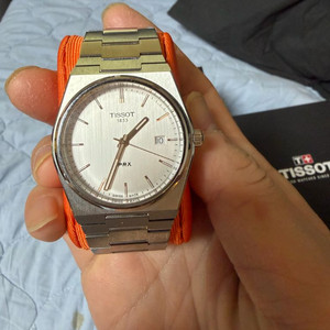 티쏘 PRX 40mm 로즈골드 쿼츠 시계 이미지