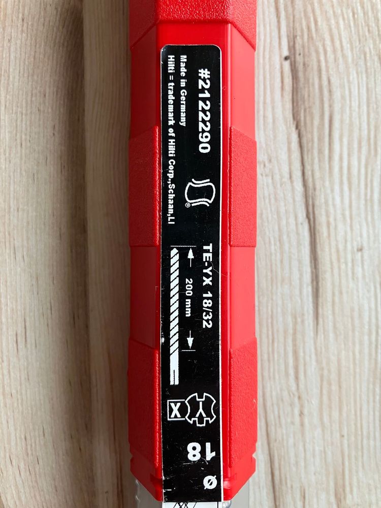 18mm 드릴 비트 (힐티 TE-YX 18/32 드릴 비트) 5개 이미지