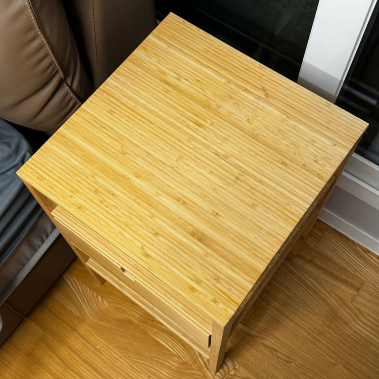이케아 노르드키사 대나무 침대협탁 서랍장 새상태 팝니다. 40x40 IKEA NORDKISA 404.476.78 이미지