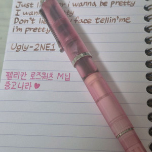 펠리칸 m200 로즈쿼츠 M닙 팝니다 이미지