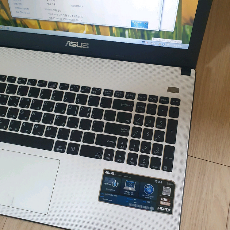 화질좋은 15.6인치 인텔 500GB 하드 오피스 사무 노트북 ASUS PC 이미지