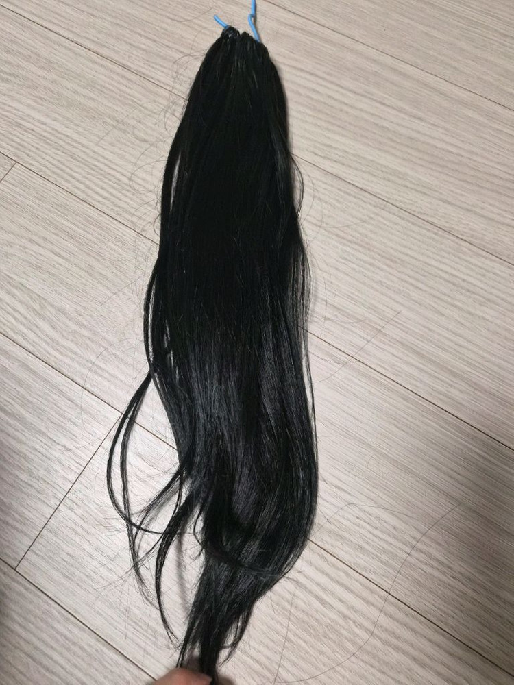 붙임머리 검정색 소프트 노팁!! 이미지