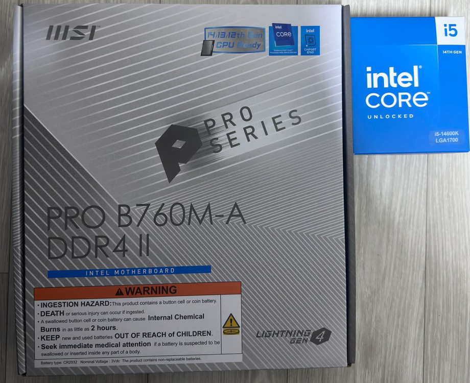14600k, MSI PRO B760M-A DDR4 II 이미지