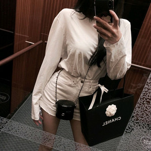 구즈*제작 베이직롤업쇼츠(블랙,아이)S 새상품 이미지
