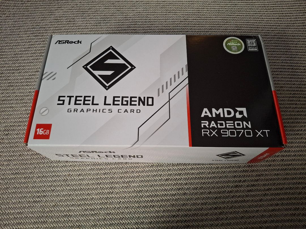 AMD 라데온 스틸레전드 RX 9070 XT 16GB 미개봉 새제품 이미지
