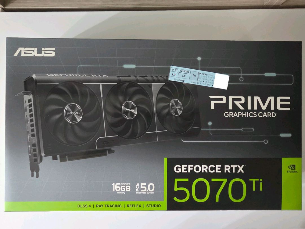 ASUS RTX5070TI PRIME 프라임 그래픽카드 VGA 미개봉 이미지