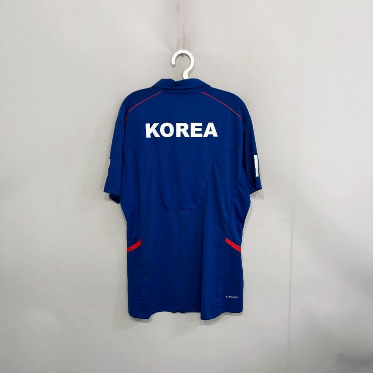 아디다스 국대 팀코리아 테니스 티셔츠 110 기능성 카라티 이미지