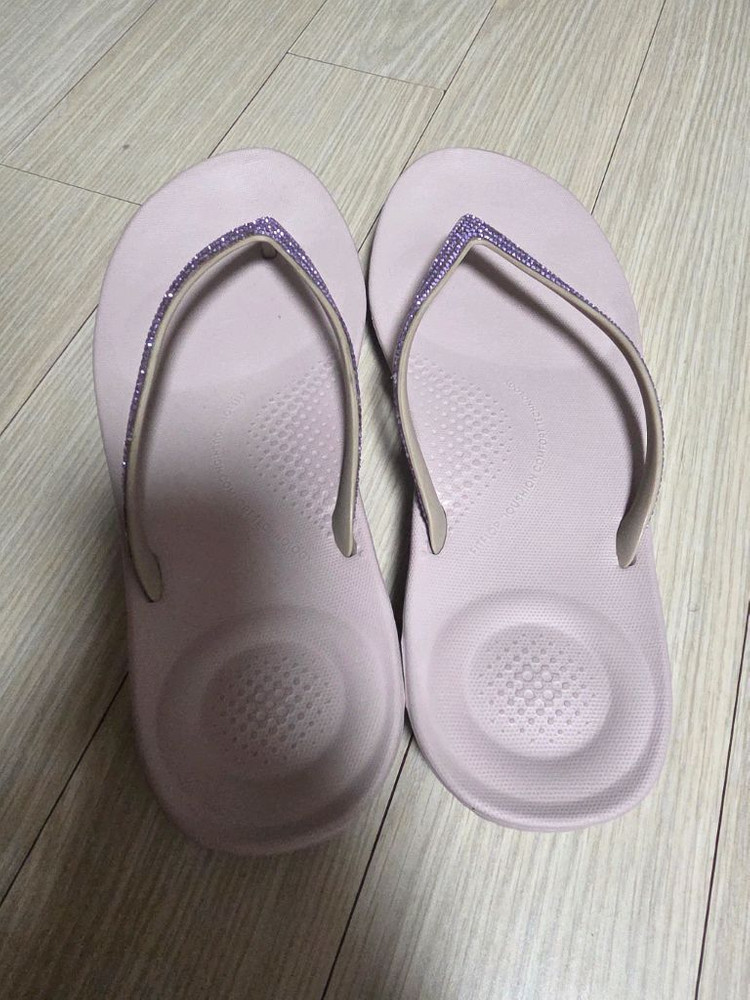 여성 여자240mm) 핏플랍 아이쿠션 스파클 플립플랍 쪼리쫄이-슬리퍼 샌들 이미지