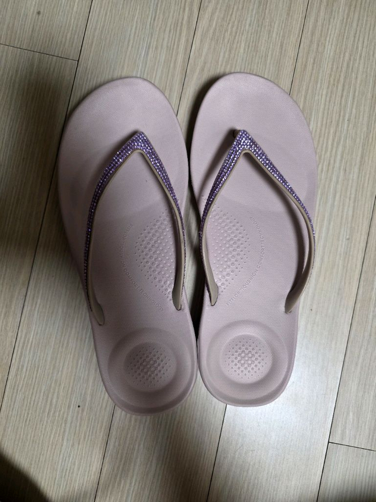 여성 여자240mm) 핏플랍 아이쿠션 스파클 플립플랍 쪼리쫄이-슬리퍼 샌들 이미지