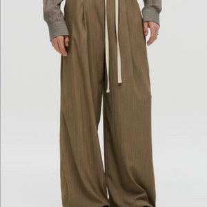 디앤에스알 썸머 원턱 와이드 팬츠 베이지 M size 이미지