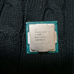 인텔 i3-8100T 8세대 CPU 이미지