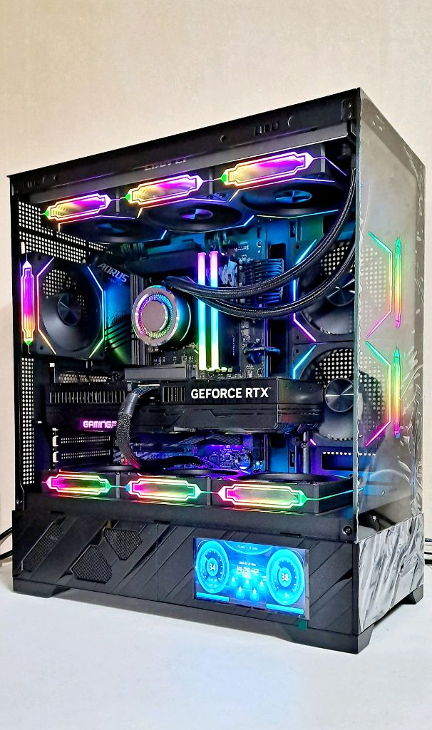 인텔 i9 14900K RTX5080 DDR5 32G SSD 1TB 하이엔드 컴퓨터 데스탑 PC 본체 이미지