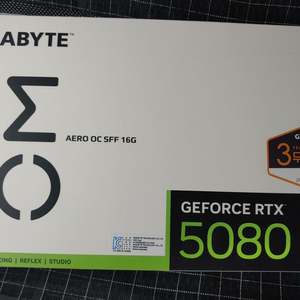 기가바이트 지포스 RTX 5080 AERO 에어로 이미지