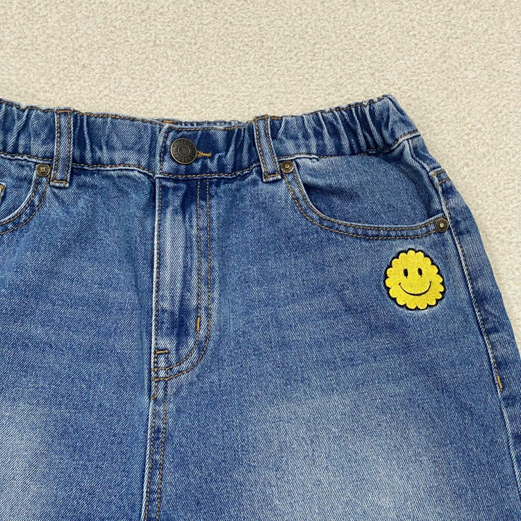 아이스비스킷 키즈 스마일컷 오프걸 데님 반바지 165 이미지