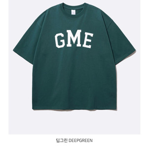 제멋 시드 오버핏 반팔티셔츠 딥그린 M 이미지