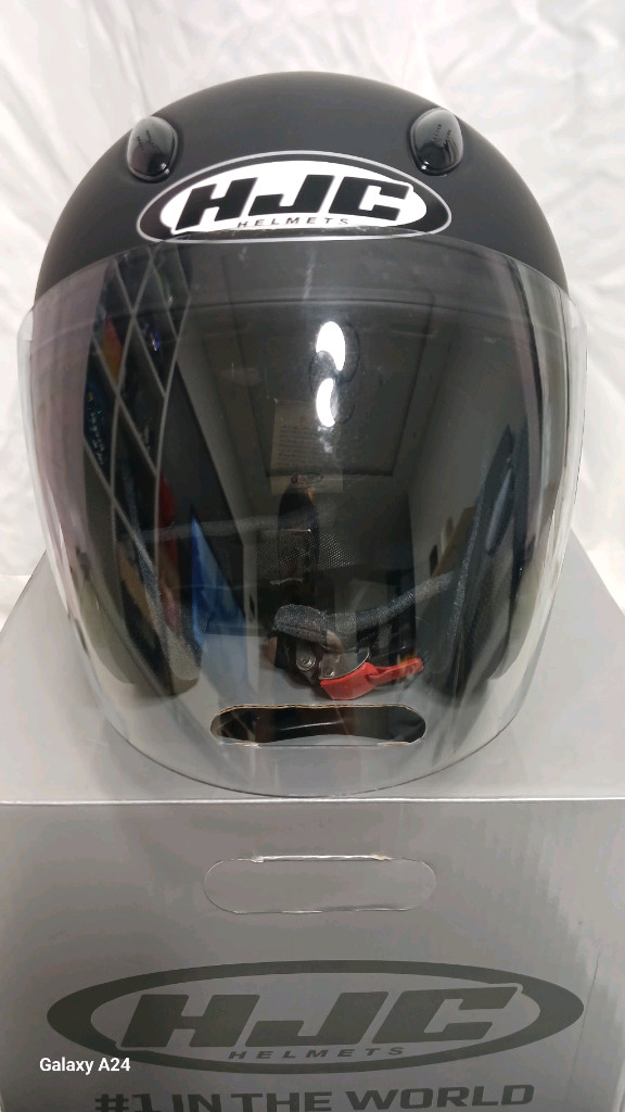 흥진 HJC CH-5 오픈페이스 오토바이 헬멧 무광 블랙(XL)+HJC 파우치깔끔하고 심플한 디자인으로 스쿠터 및 이미지