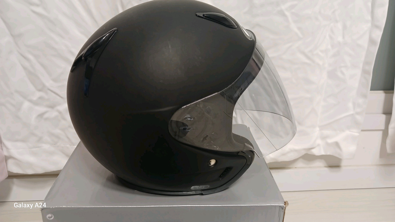흥진 HJC CH-5 오픈페이스 오토바이 헬멧 무광 블랙(XL)+HJC 파우치깔끔하고 심플한 디자인으로 스쿠터 및 이미지