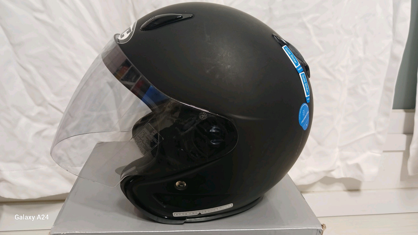 흥진 HJC CH-5 오픈페이스 오토바이 헬멧 무광 블랙(XL)+HJC 파우치깔끔하고 심플한 디자인으로 스쿠터 및 이미지