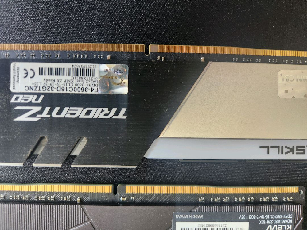ddr4 튜닝램, 지스킬 램, 삼성 ssd 1테라 하이닉스 ssd 이미지